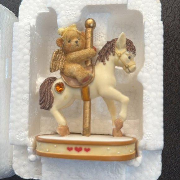 VTG Cherished Teddies 8887-4 November Monthly Carousel Figurine 2000 Collectible - Picture 3 of 10
